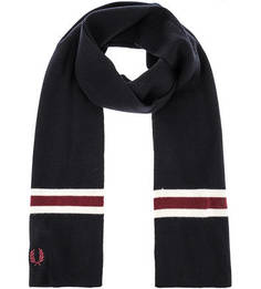 Шерстяной вязаный шарф Fred Perry