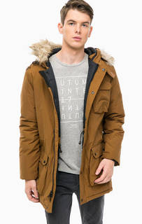 Коричневая хлопковая парка с капюшоном Penfield