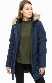 Синяя хлопковая парка с капюшоном Penfield