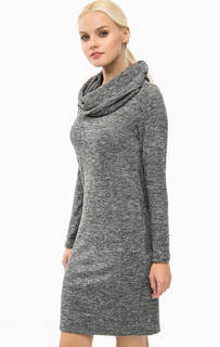 Серое платье-свитер с объемным воротом Lerros
