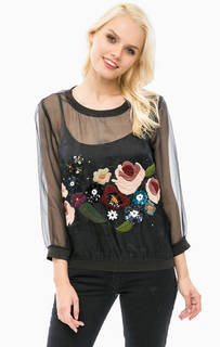 Полупрозрачная блуза с дополнительным топом Pennyblack