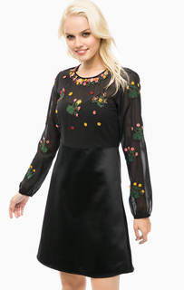 Черное платье с декором Pennyblack