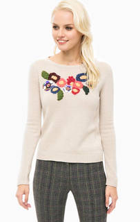Бежевый джемпер с декором Pennyblack