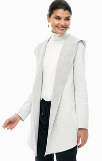 Серый кардиган с капюшоном S.Oliver