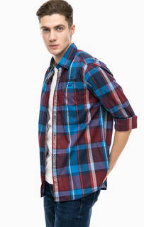 Приталенная рубашка в клетку с карманом S.Oliver