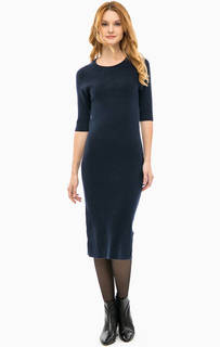 Синее платье из вискозы Selected