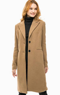 Классическое пальто коричневого цвета Vero Moda