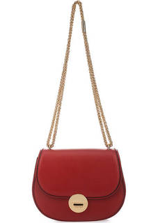 Маленькая кожаная сумка на плечевой цепочке Coccinelle