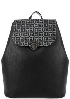 Черный рюкзак с двусторонним клапаном Tommy Hilfiger