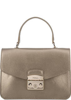 Маленькая кожаная сумка с короткой ручкой Furla