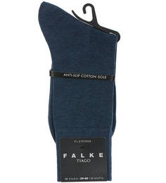 Синие носки из хлопка Falke