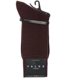 Бордовые носки из хлопка Falke