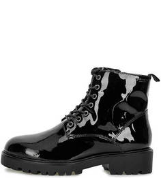 Черные ботинки из лаковой кожи Vagabond