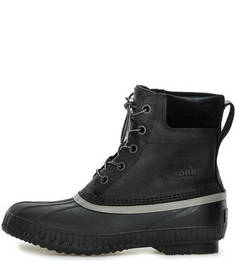 Высокие черные ботинки на шнуровке Sorel