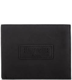 Черное портмоне из натуральной кожи Tommy Hilfiger