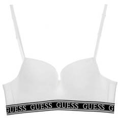 Белый бюстгальтер из хлопка Guess
