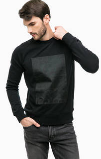 Черный свитшот с декоративной отделкой Calvin Klein Jeans