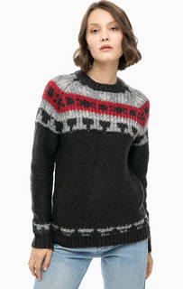 Серый джемпер с содержанием мохера Replay