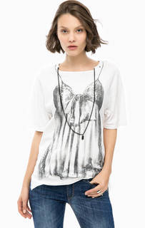 Футболка из хлопка со съемной цепочкой Replay