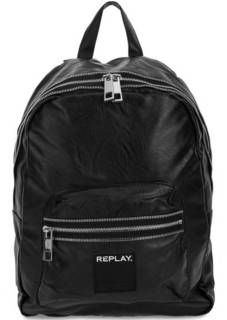 Черный рюкзак на молнии Replay