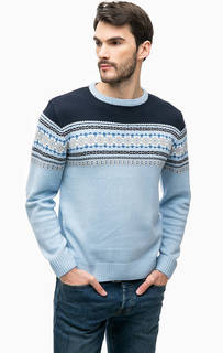 Синий трикотажный свитер Blue Seven