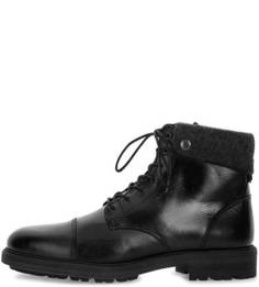 Черные ботинки из натуральной кожи Gant