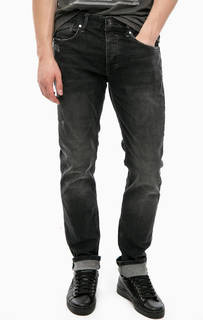 Серые джинсы с потертостями Pepe Jeans