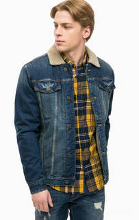 Утепленная куртка из денима Jack & Jones