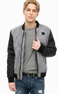 Серый бомбер с карманами Jack & Jones