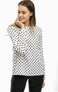 Белая блуза в горошек Blend She