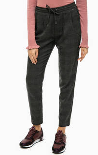 Серые зауженные брюки в клетку B.Young