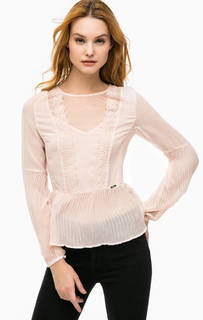 Блуза с плиссированными вставками Guess