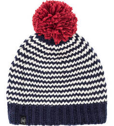 Вязаная шапка с контрастным помпоном Buff