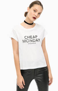 Футболка свободного кроя с принтом Cheap Monday