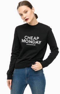 Черный свитшот с принтом Cheap Monday