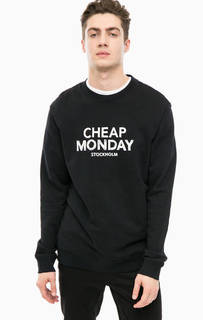 Черный свитшот с принтом Cheap Monday