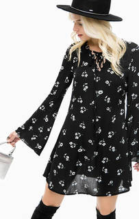 Короткое платье из вискозы со шнуровкой Glamorous