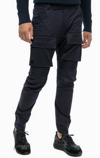 Хлопковые брюки карго синего цвета G Star RAW