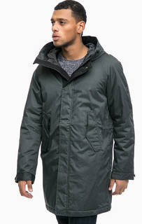 Серая демисезонная парка с капюшоном G Star RAW
