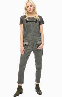 Серый джинсовый комбинезон со съемными лямками G Star RAW