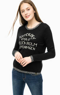 Черный джемпер с длинными рукавами Superdry