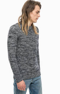 Плотный синий джемпер с круглым вырезом Superdry