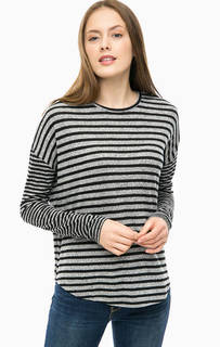 Тонкий джемпер серого цвета в полоску Superdry