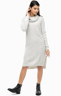 Серое вязаное платье-свитер Alcott