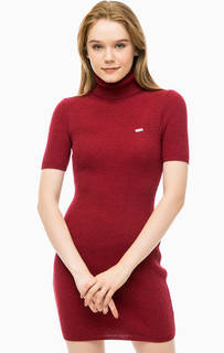 Шерстяное платье с высоким воротом U.S. Polo Assn.