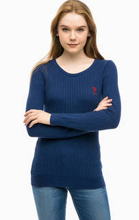 Хлопковый джемпер с косами U.S. Polo Assn.