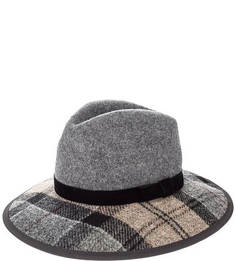 Шерстяная шляпа с полями в клетку Barbour