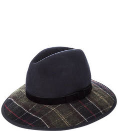 Шерстяная шляпа с полями в клетку Barbour
