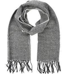 Серый шерстяной шарф Barbour
