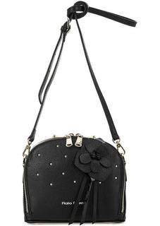 Маленькая кожаная сумка с металлическим декором Fiato Dream